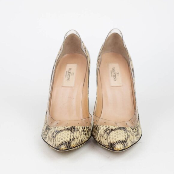 Valentino Garavani Snakeskin Heels‎ Size 37 EUR 6.5 US - Picture 5 of 16